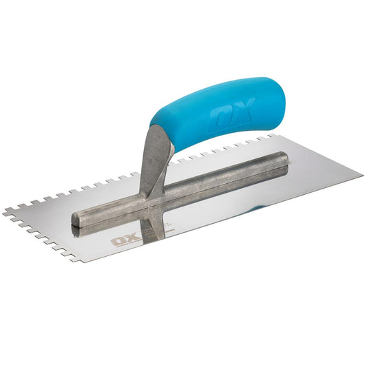 OX Trade 6mm Notched Stainless Steel Trowel OX-T535706