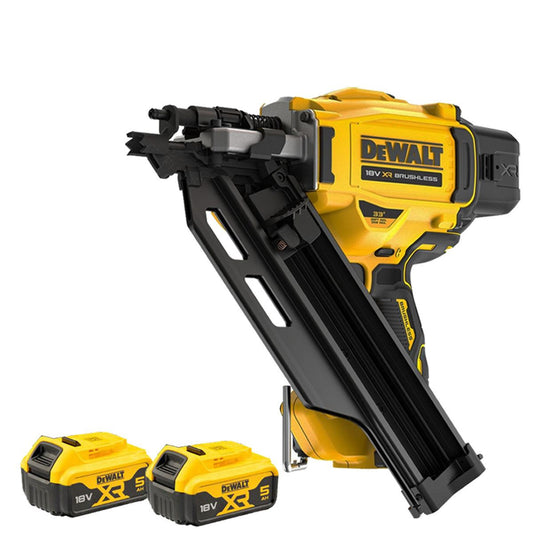 DeWalt DCN930N 18V Brushless First Fix Framing Nailer with 2 x 5.0Ah Battery