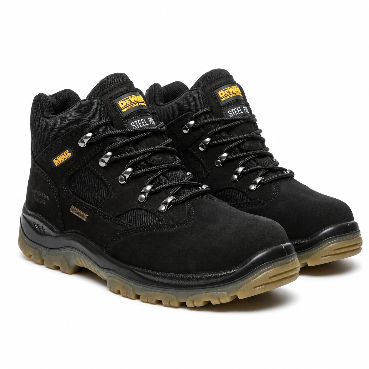 Dewalt Challenger 3 Sympatex Waterproof Hiker Safety Boots Steel Toe Black - Size 8