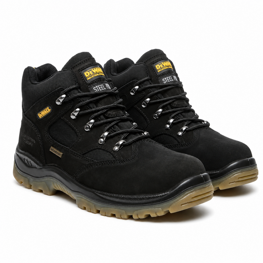 Dewalt Challenger 3 Sympatex Waterproof Hiker Safety Boots Steel Toe Black - Size 8
