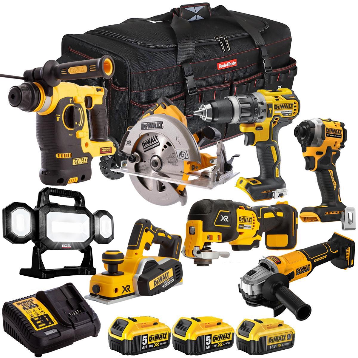 Dewalt 18V 8 Piece Combo Kit with 3 x Batteries & Charger T4TKIT-2043
