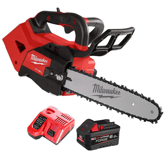 Milwaukee M18FTHCHS30-0 18V Brushless Top Handle Chainsaw With 1 x 6.0Ah Battery & Charger