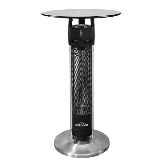 Sealey DG63 Dellonda Bistro Table with 1600W Heater Black/Stainless Steel