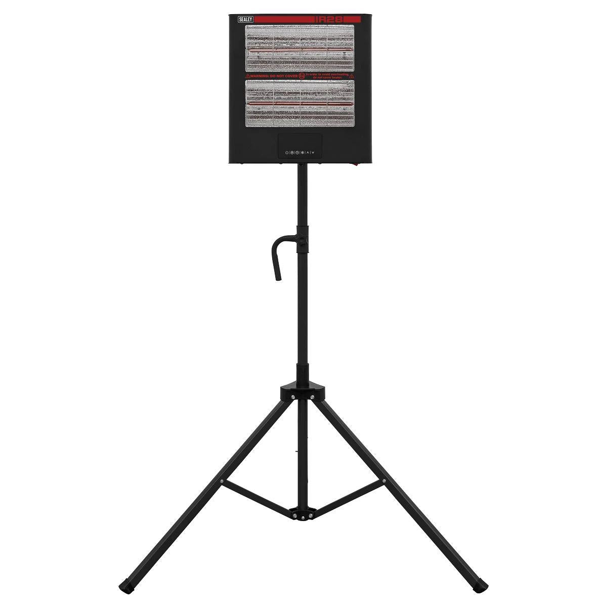 Sealey IR28CT 1.4/2.8kW Infrared Quartz Heater with Tripod Stand 230V