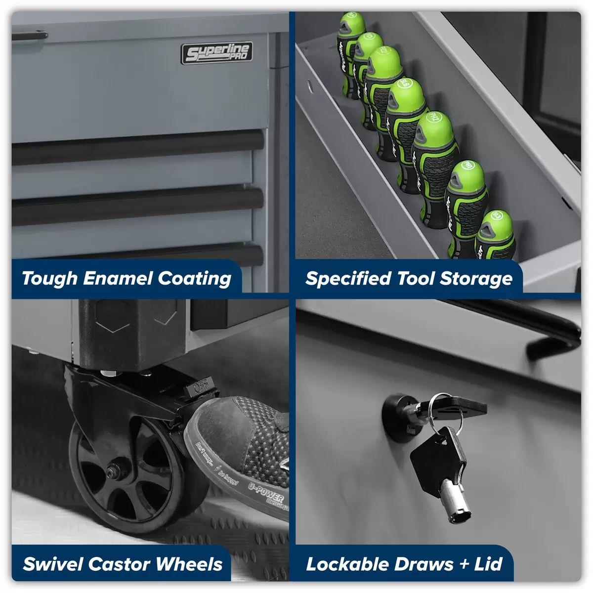 Sealey AP366G Tool Trolley 6 Drawer Grey