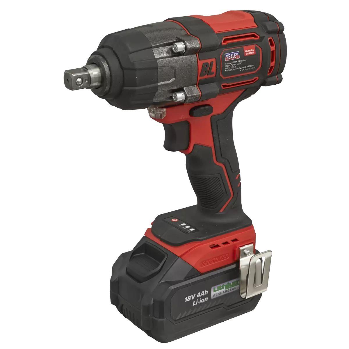 Sealey CP650LI 18V Cordless Brushless Impact Wrench 1/2
