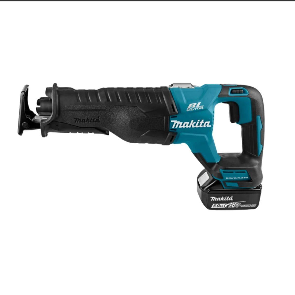 Makita DJR187RTE 18V LXT Cordless Brushless Reciprocating Saw With 2 x 5.0Ah Batteries, Charger & Carry Case