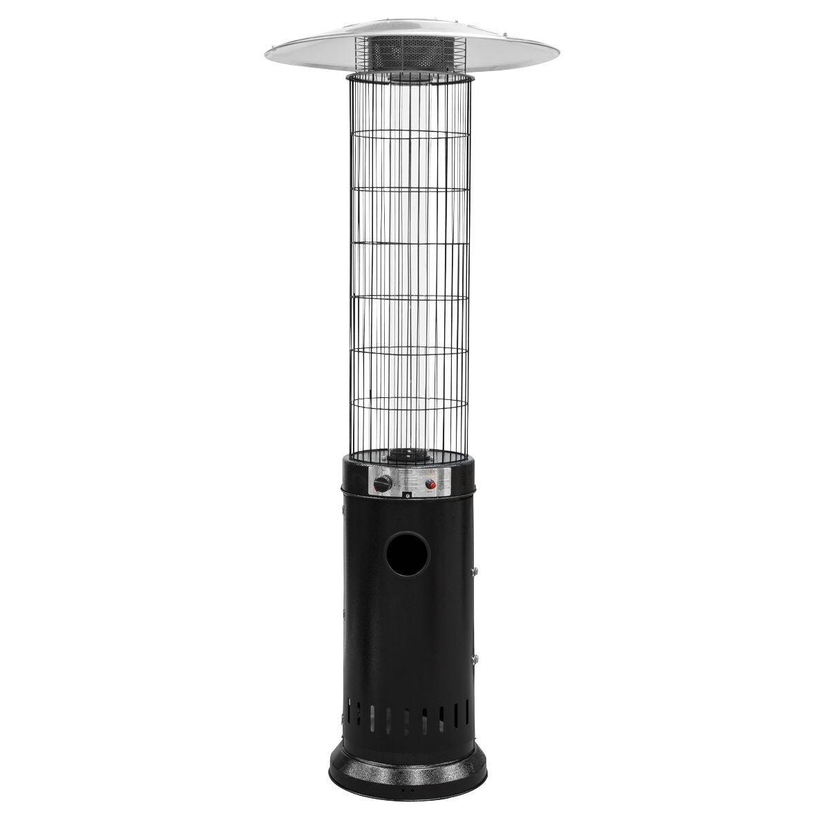 Dellonda DG124 13kW Black Gas Patio Heater for Commercial & Domestic Use