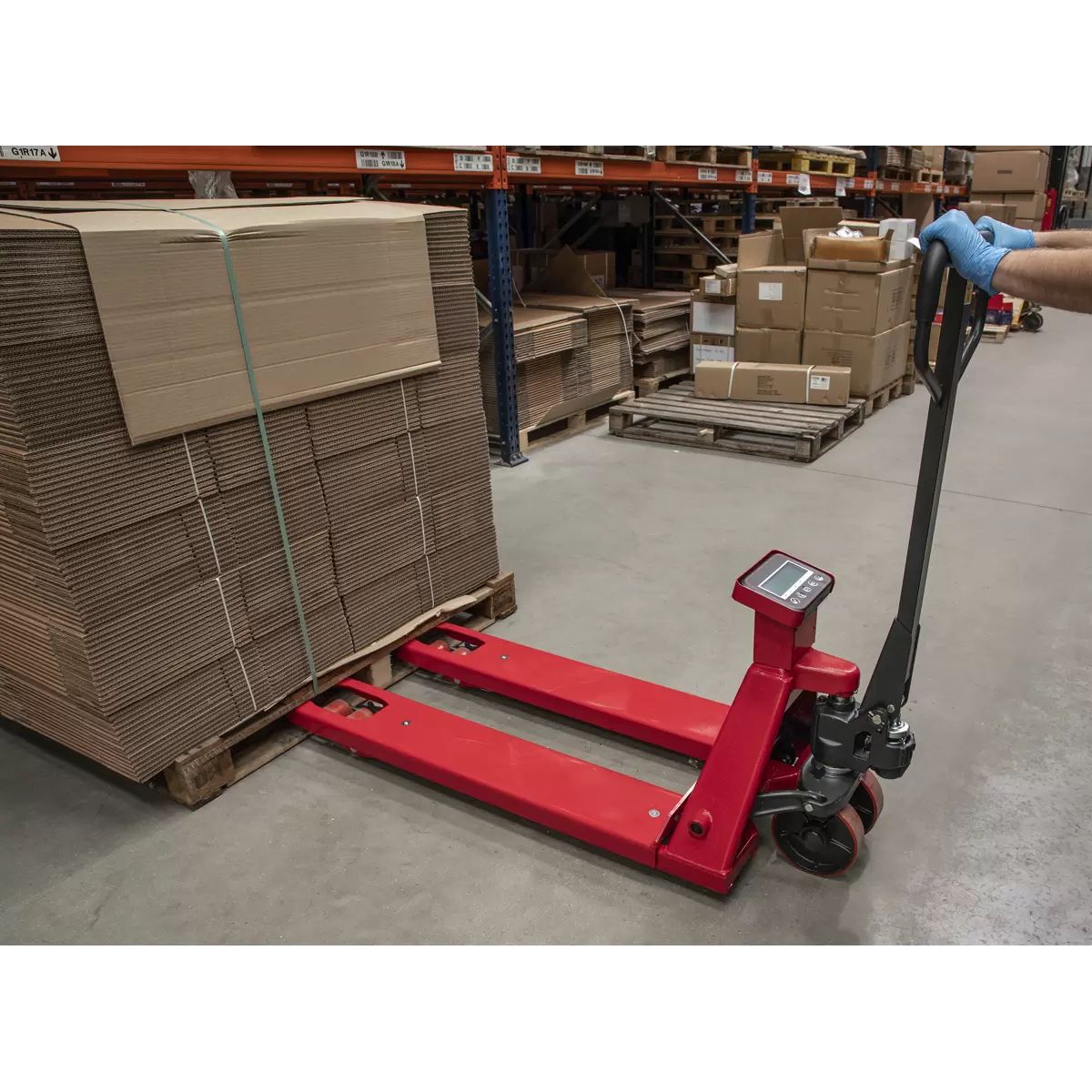 Sealey PT1150SC Pallet Truck with Scales 1150 x 555mm 2000kg Capacity