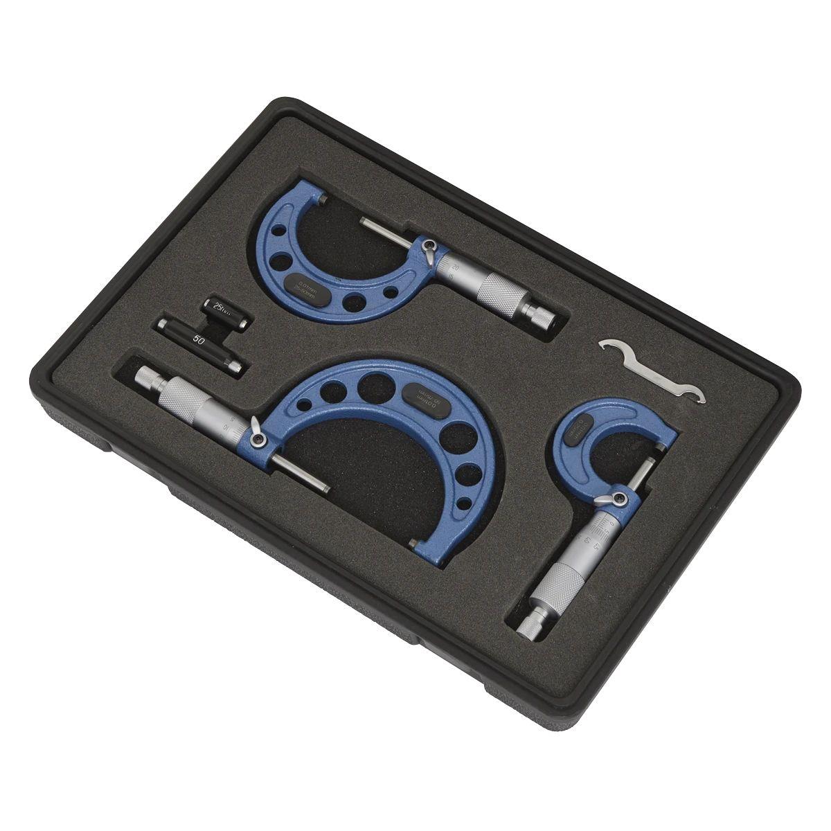 Sealey AK9651M External Micrometer Set 3pc