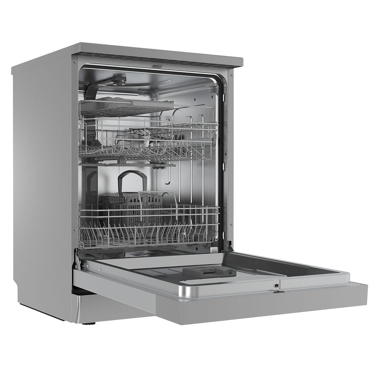 Sealey DH167 Baridi Regular Sized Freestanding Dishwasher 60cm Wide 14 Place Settings Silver