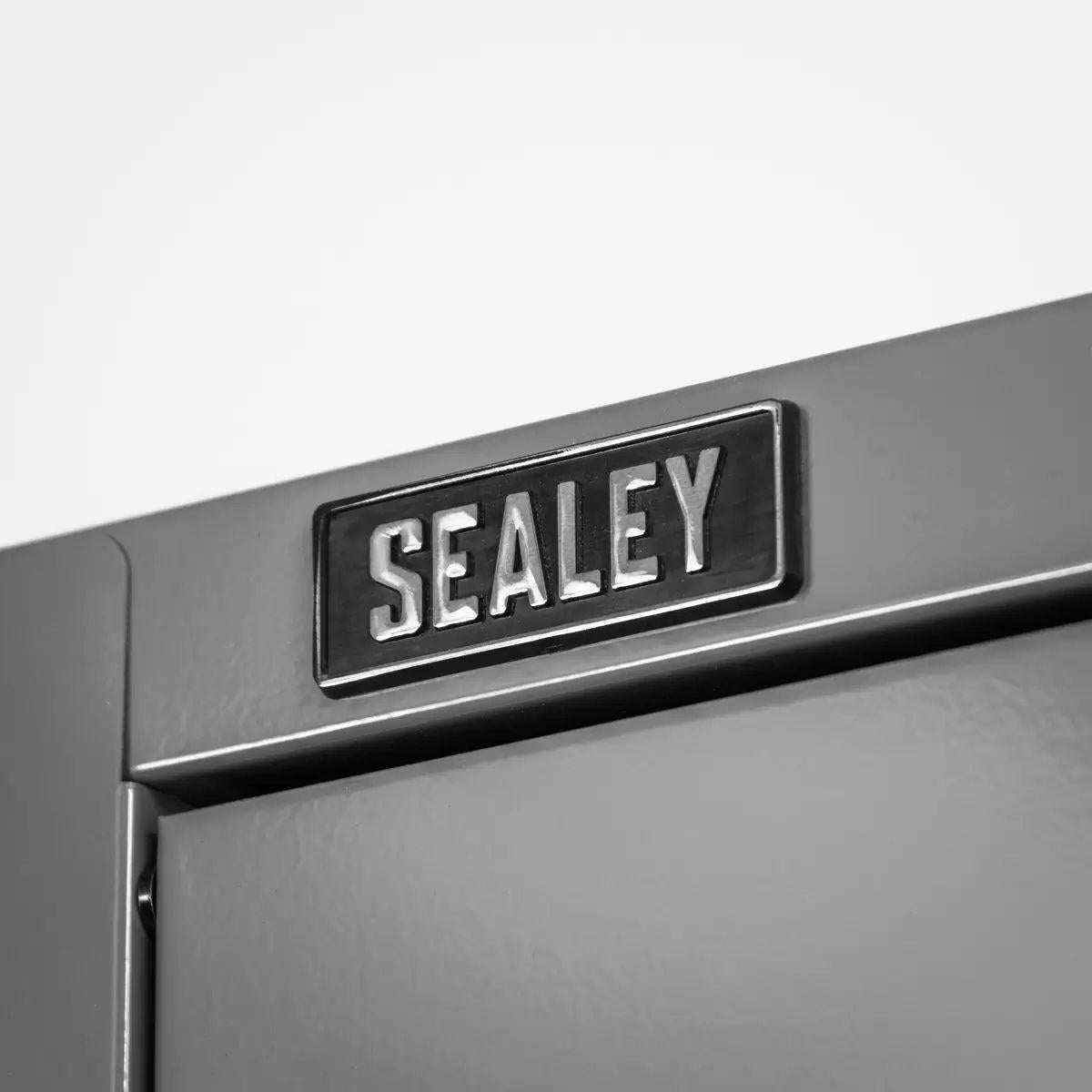 Sealey APMSBESTACK01SS Superline PRO Black Edition Storage System with Stainless Worktop 3.24m