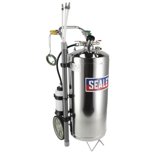 Sealey TP200S  Air Operated Fuel Drainer Stainless Steel 40Ltr