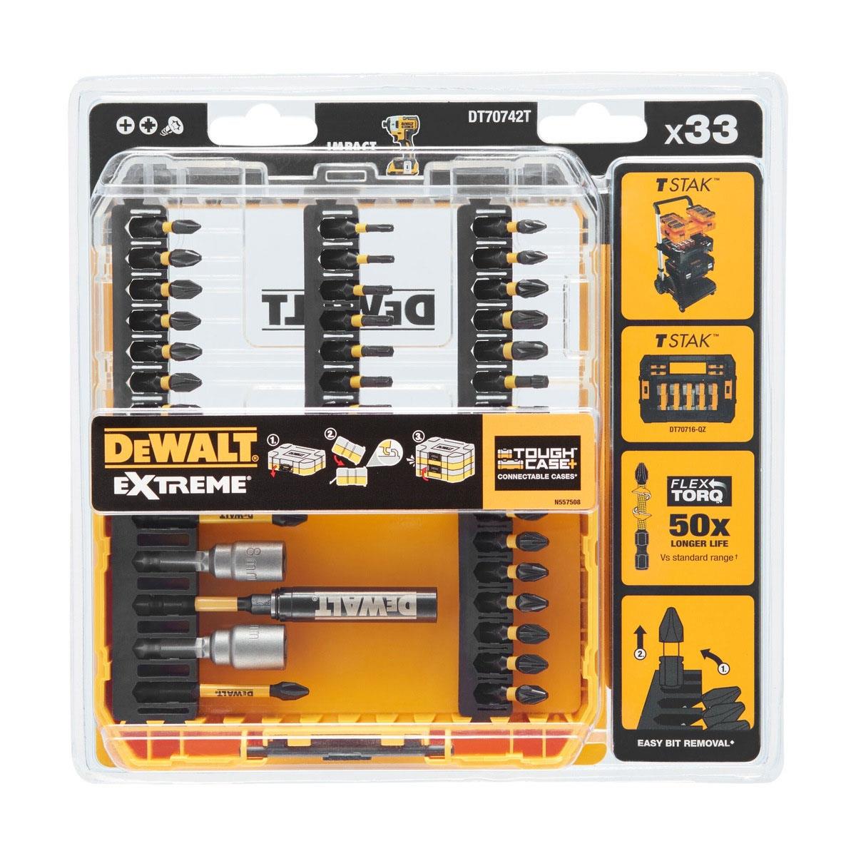 Dewalt DT70742T-QZ 33 Piece Flextorq Screwdriving Bit Set