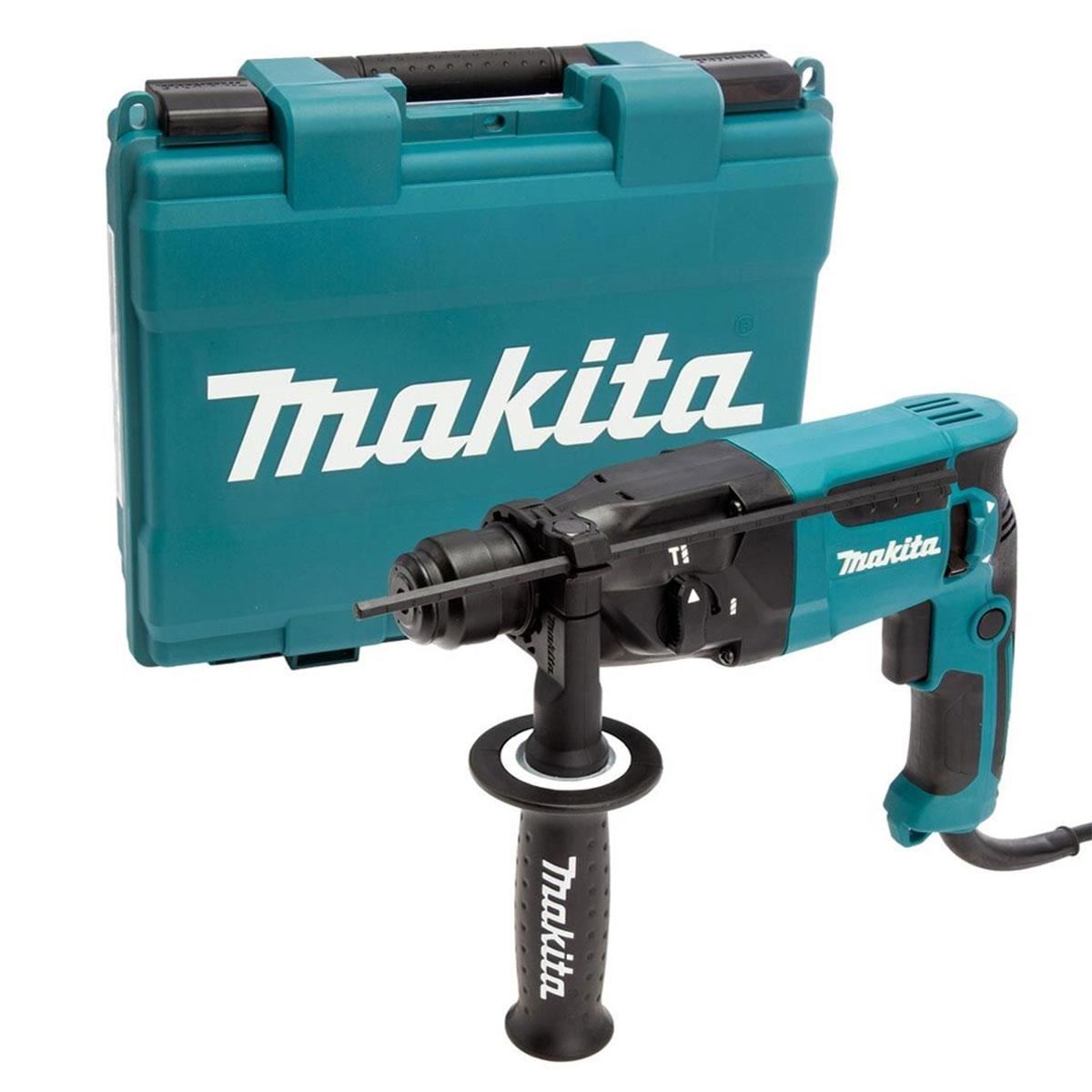 Makita HR1840/2 SDS+ 2-Mode Rotary Hammer Drill With Carry Case 240V & 5 Piece Drill Bit Set
