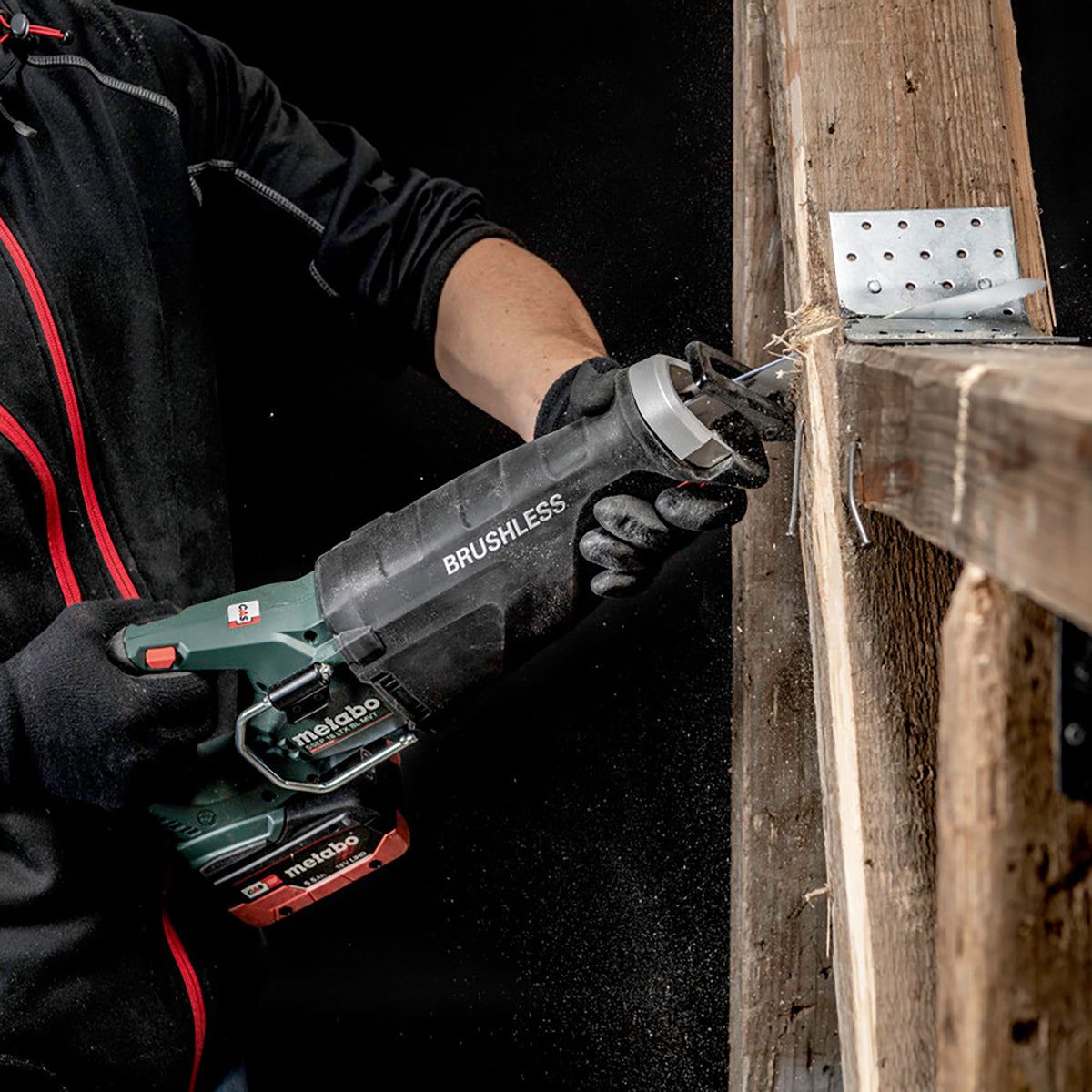 Metabo SSEP 18 LTX BL MVT 18V Brushless Sabre Saw with 1 x 4.0Ah Battery Charger & Metabox