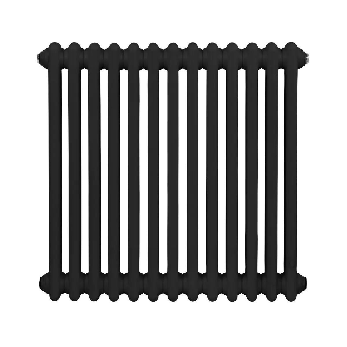 Sealey DH362 Baridi Horizontal Traditional 2 Column Radiator 600 x 607mm Black