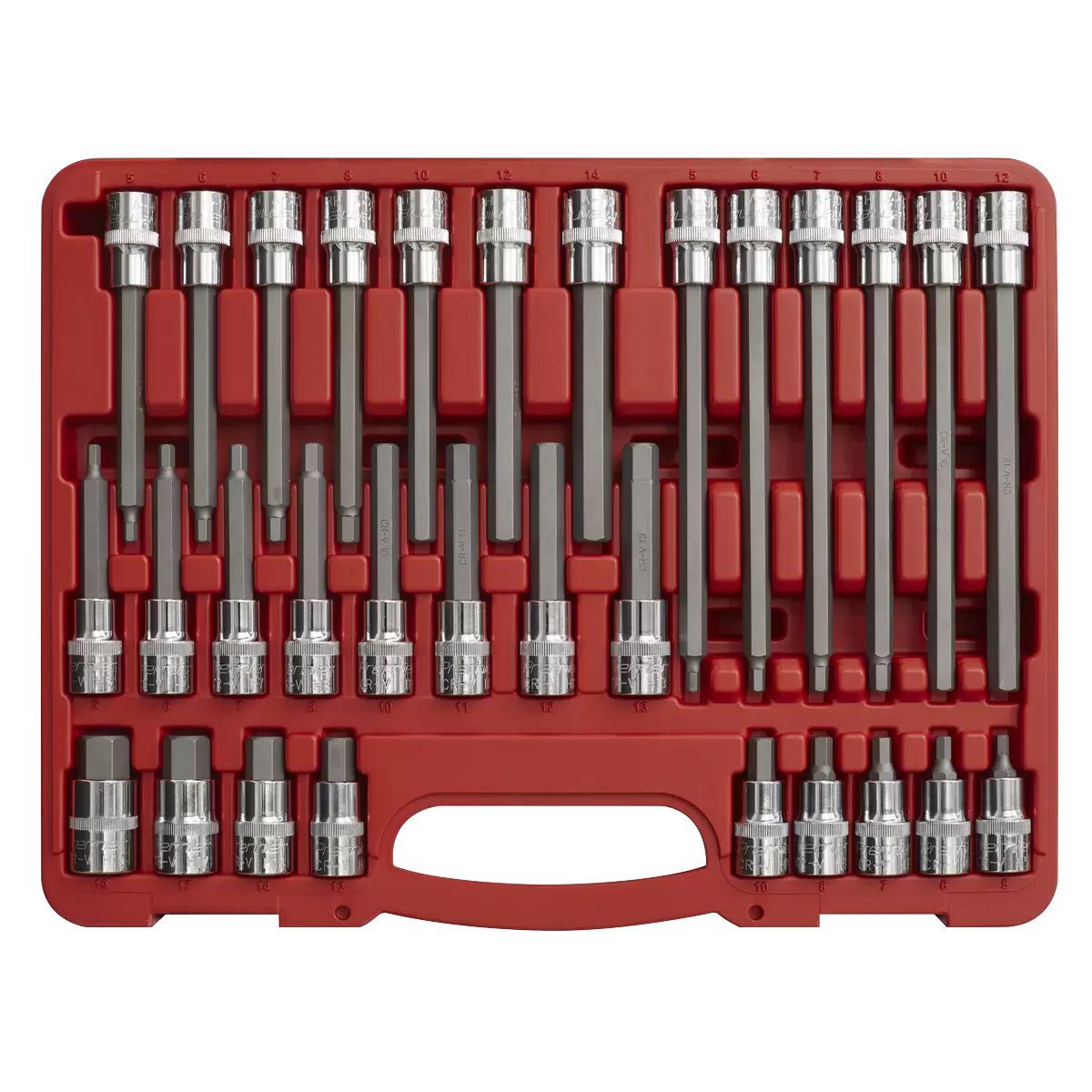 Sealey AK2196 Hex Socket Bit Set 30pc