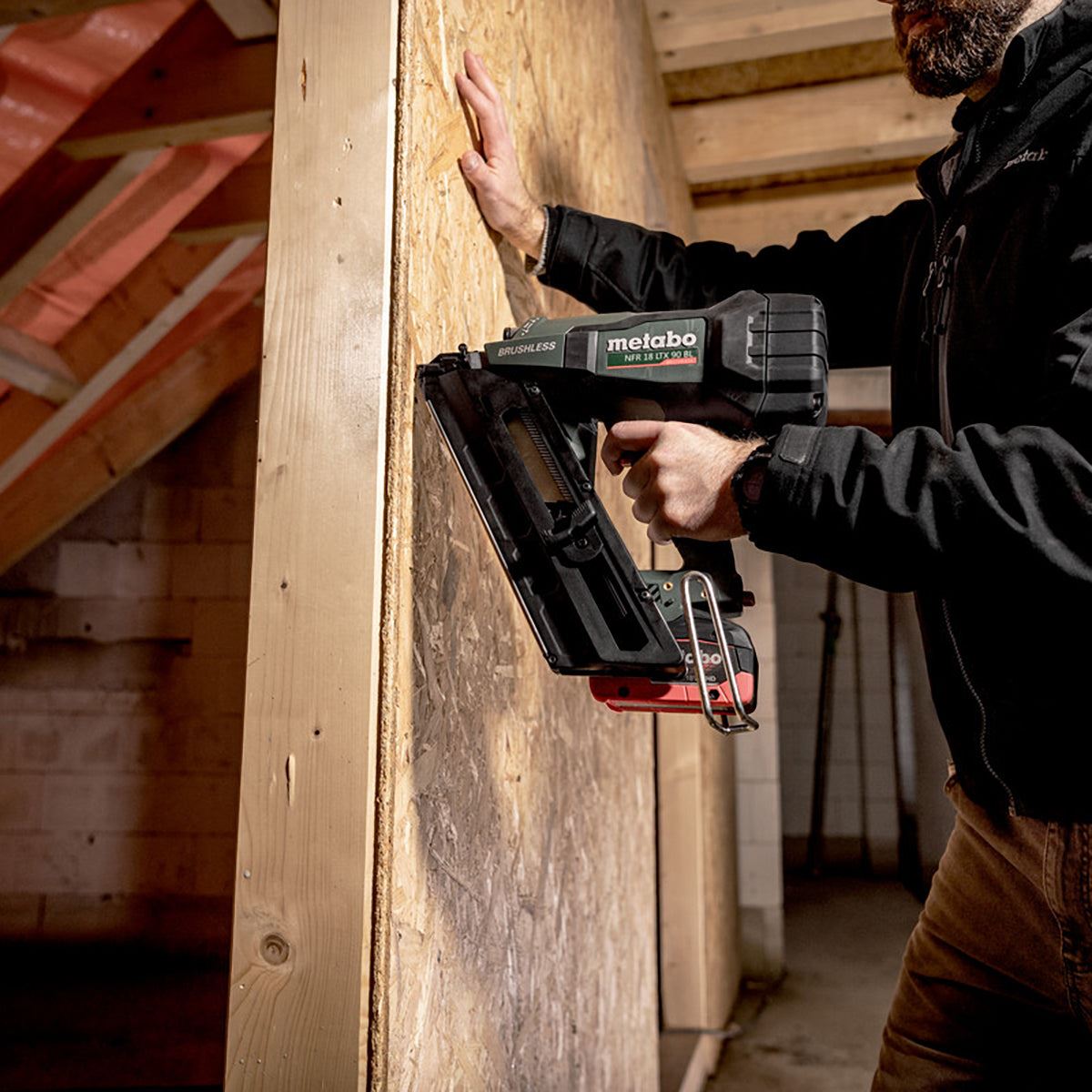 Metabo NFR 18 LTX 90 BL 18V Brushless First Fix Framing Nailer Body Only & Metabox 612090840