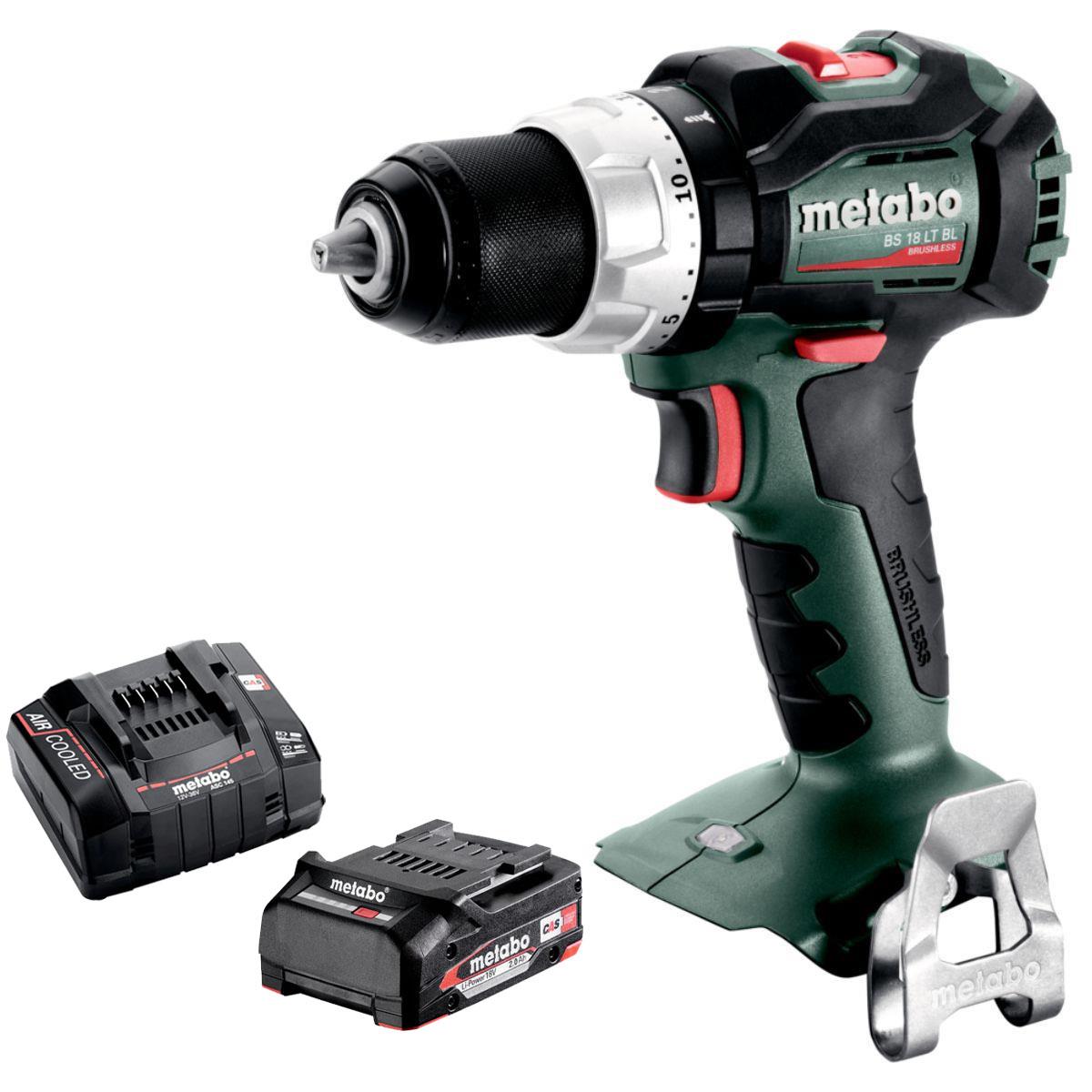 Metabo BS 18 LT BL 18V Brushless Drill Driver With 1 x 2.0Ah Battery & Charger