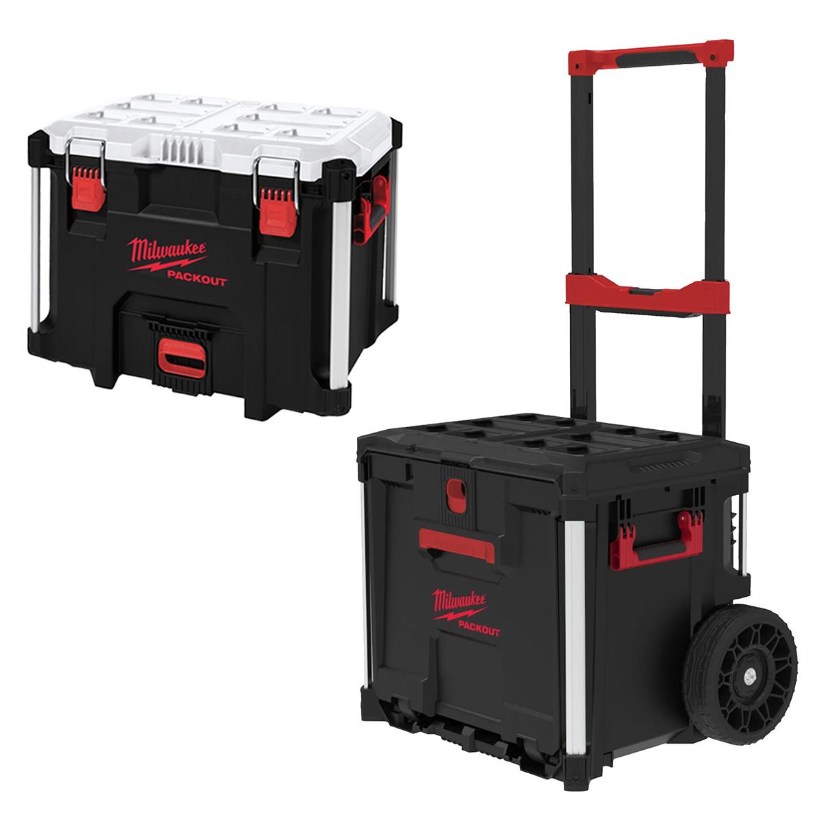 Milwaukee Packout Rolling Drawer Tool Box Trolley With 38L XL Cooler