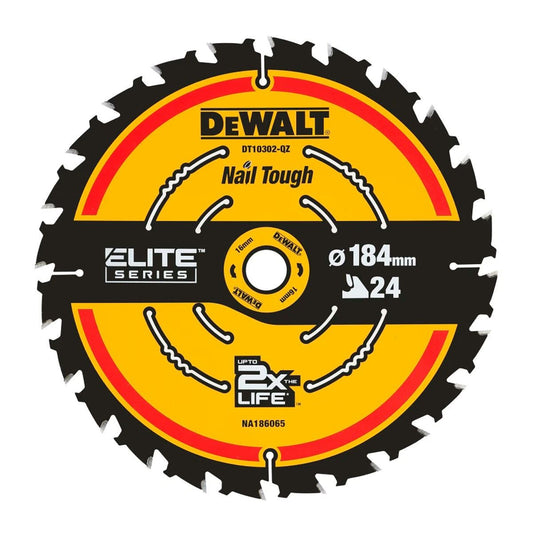 Dewalt DT10302-QZ 184mm Extreme Framing Circular Saw Blade 24T
