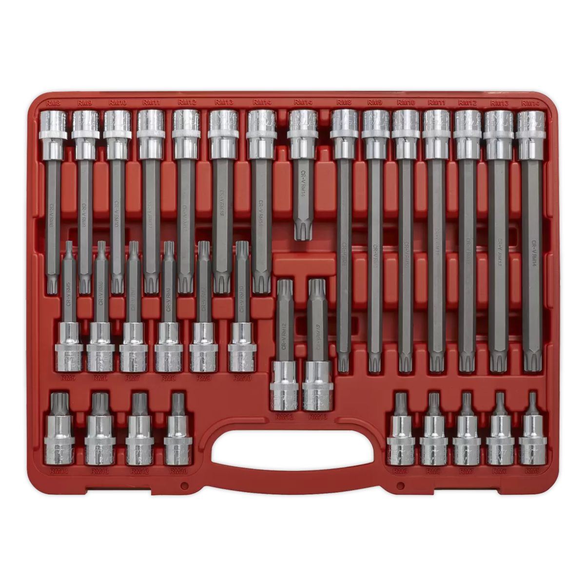Sealey AK2198 Ribe Socket Bit Set 32pc 1/2