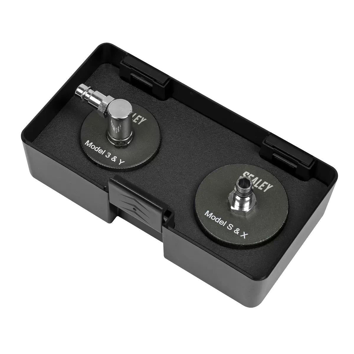 Sealey VS0204T Brake Pressure Bleeder Cap Set for Tesla