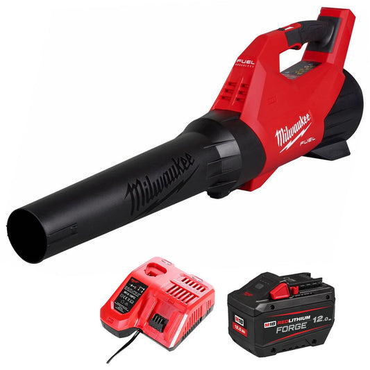 Milwaukee M18FBLG3-0 18V Fuel Brushless Blower with 1 x 12.0Ah Battery & Charger