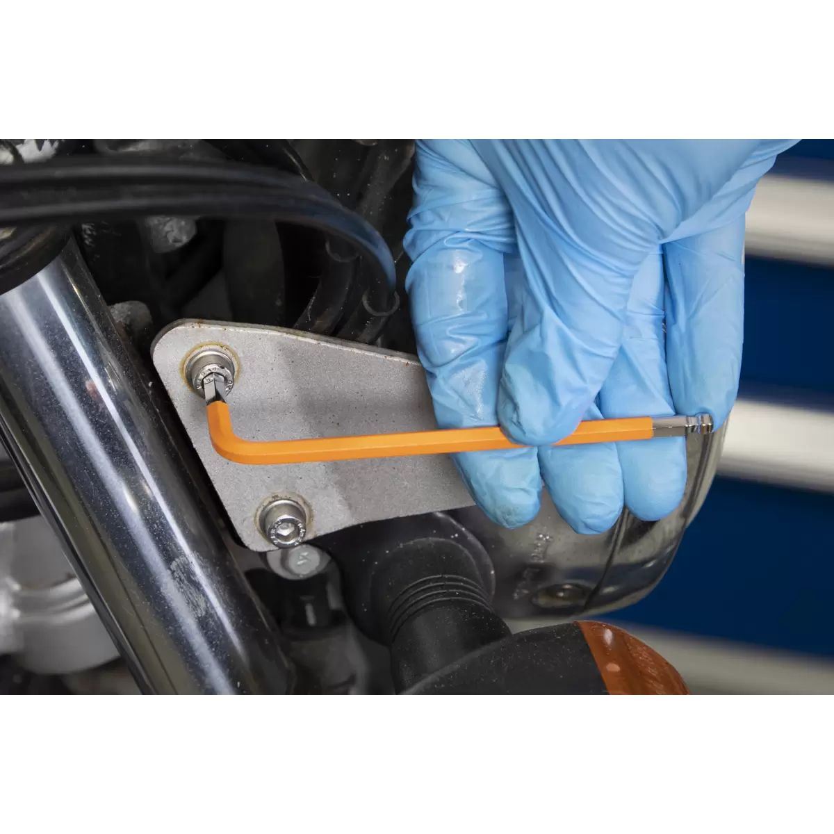 Sealey AK7190DB Ball-End Hex Key Set 9pc Long Metric Display Box of 10