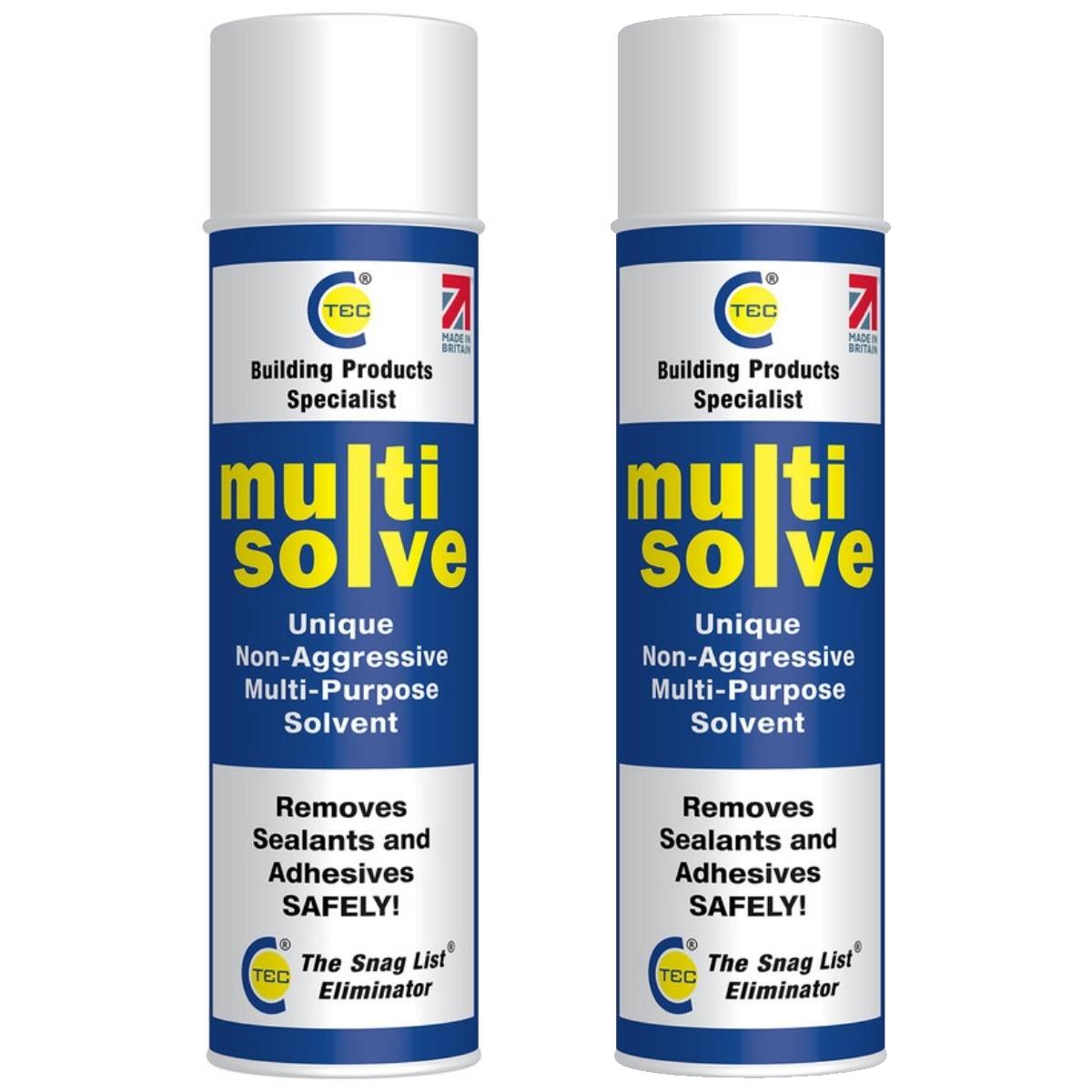 C-TEC 500ml Multisolve Multi-Purpose Cleaning & Degreasing Solvent Pack of 2