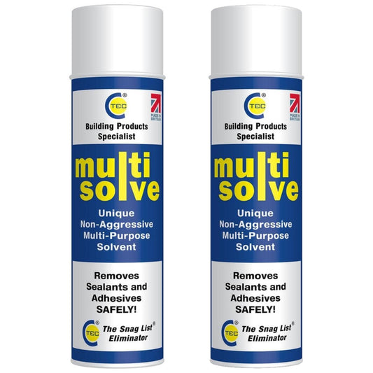 C-TEC 500ml Multisolve Multi-Purpose Cleaning & Degreasing Solvent Pack of 2