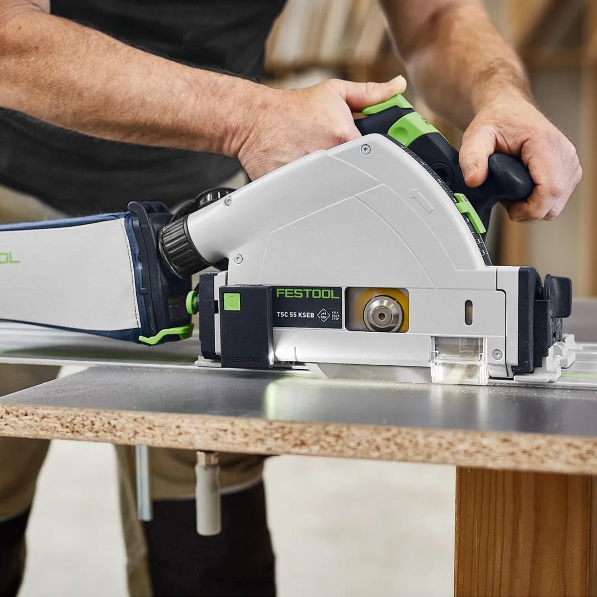 Festool TSC 55 KSEB-Basic 18V Brushless 160mm Plunge Cut Saw 577988 with Guide Rail Kit