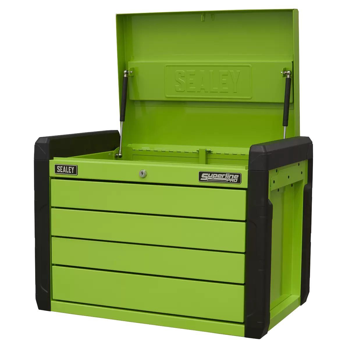 Sealey APPD4G 4 Drawer Push-to-Open Top chest Green