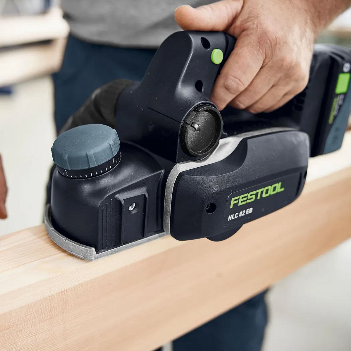 Festool HLC 82 EB-Basic 18V Brushless Planer 578000 with 1 x 5.0Ah Battery & Charger