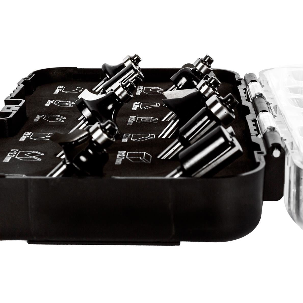 Excel 1/4in Shank TCT Router Cutter Bit 12 Piece Set