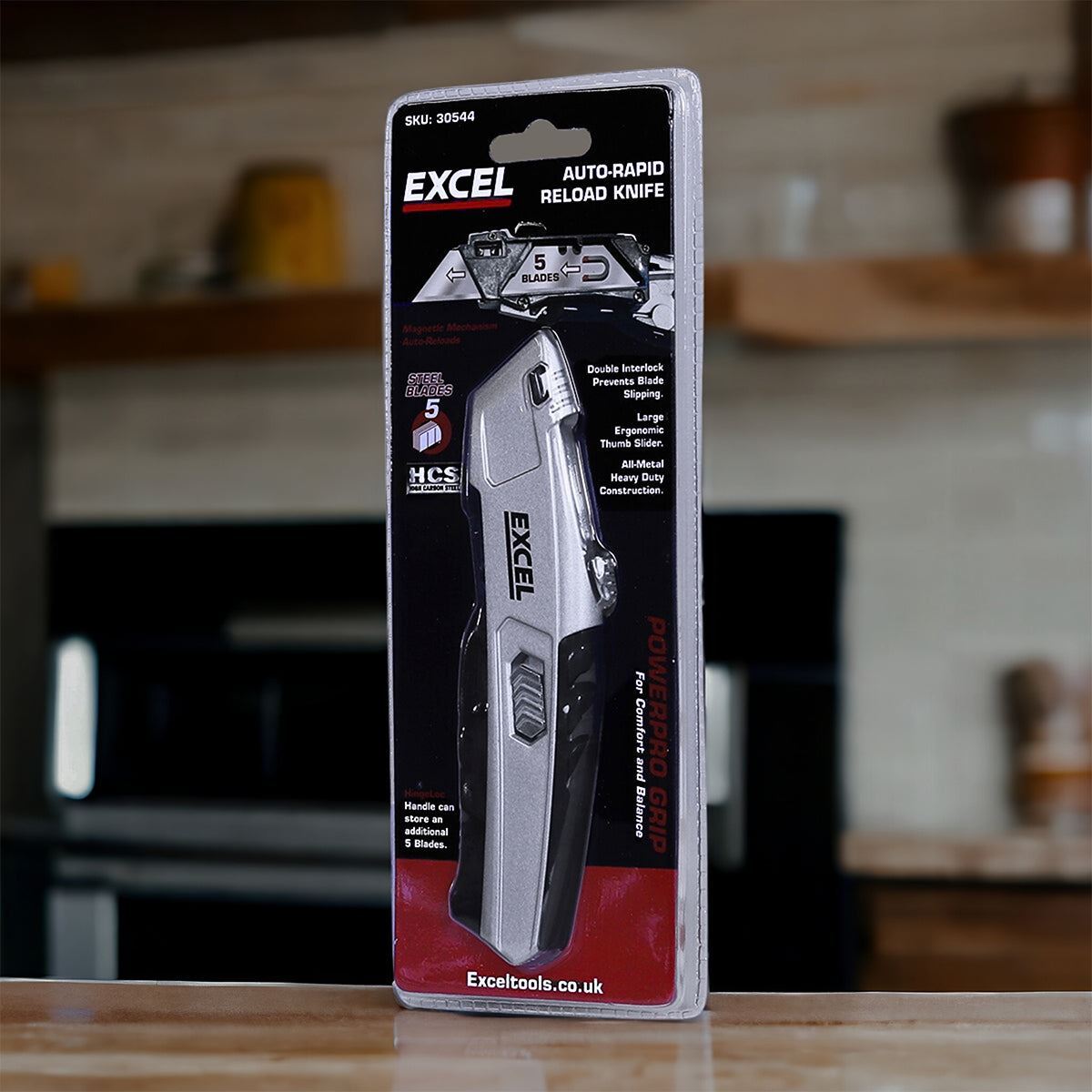 Excel Auto Reload Utility Knife & 5 Blades with Dispenser 100 Piece