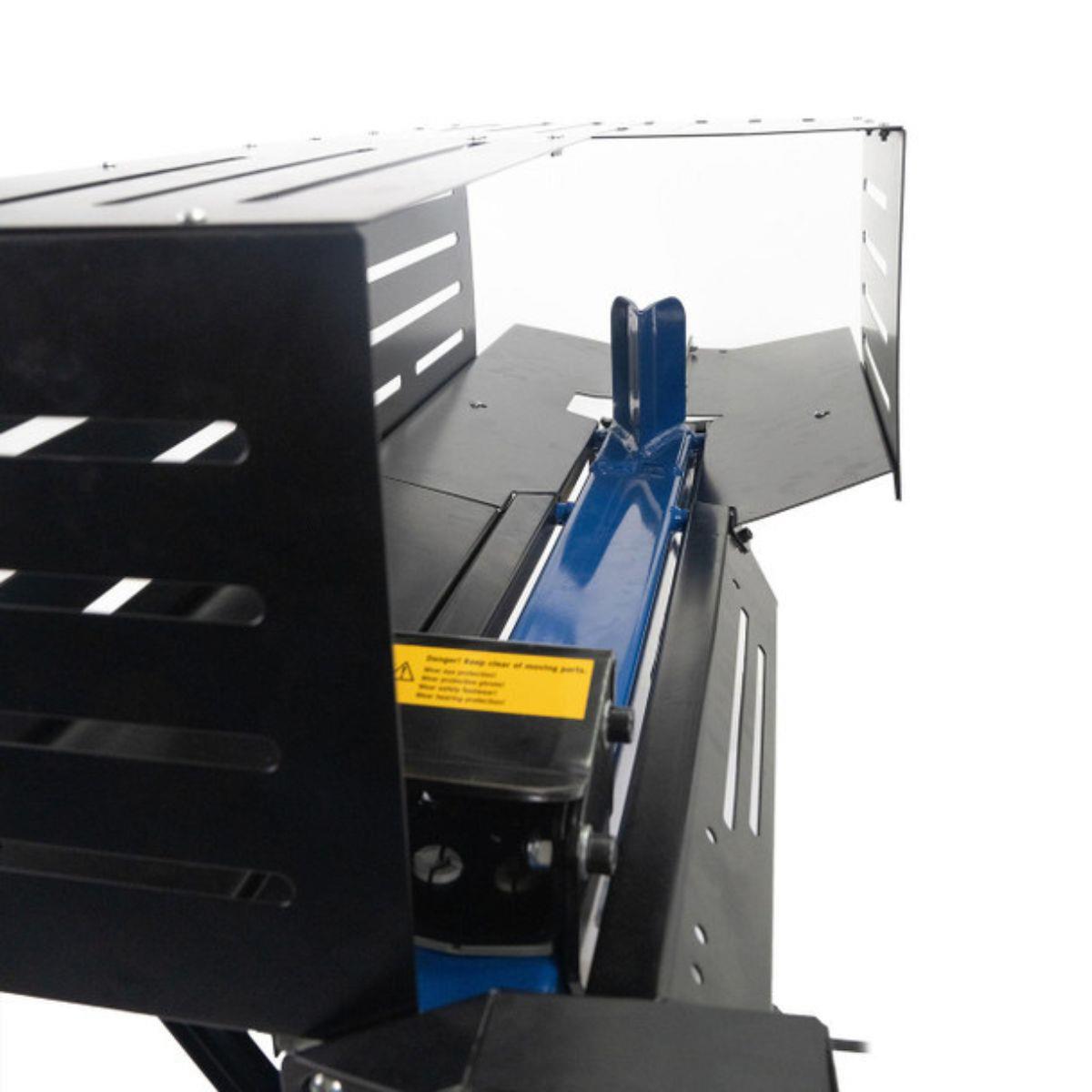 Hyundai HYLS7000HE 7 Tonne Horizontal Electric Log Splitter with Hydraulic Ram Steel Protection Cage 520mm Length