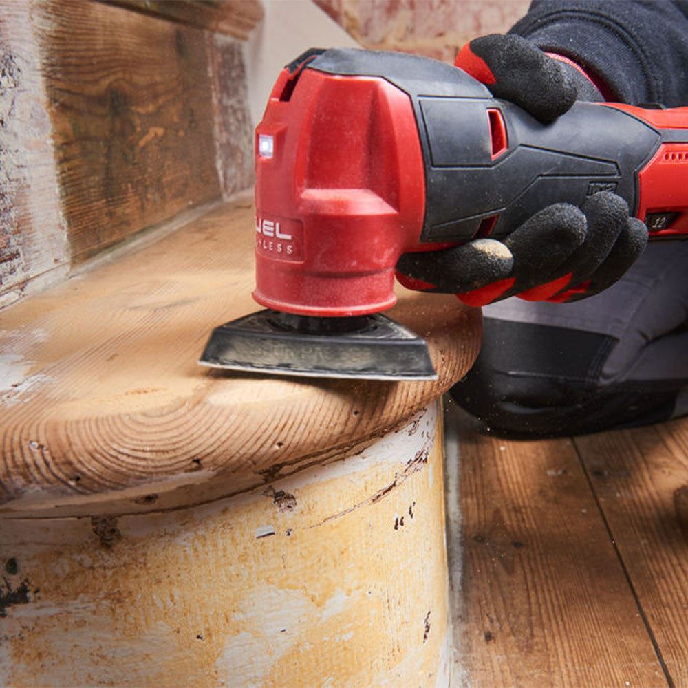 Milwaukee M12FMT-0 12V Brushless Multi Tool Body with 8 Piece Accessories Set