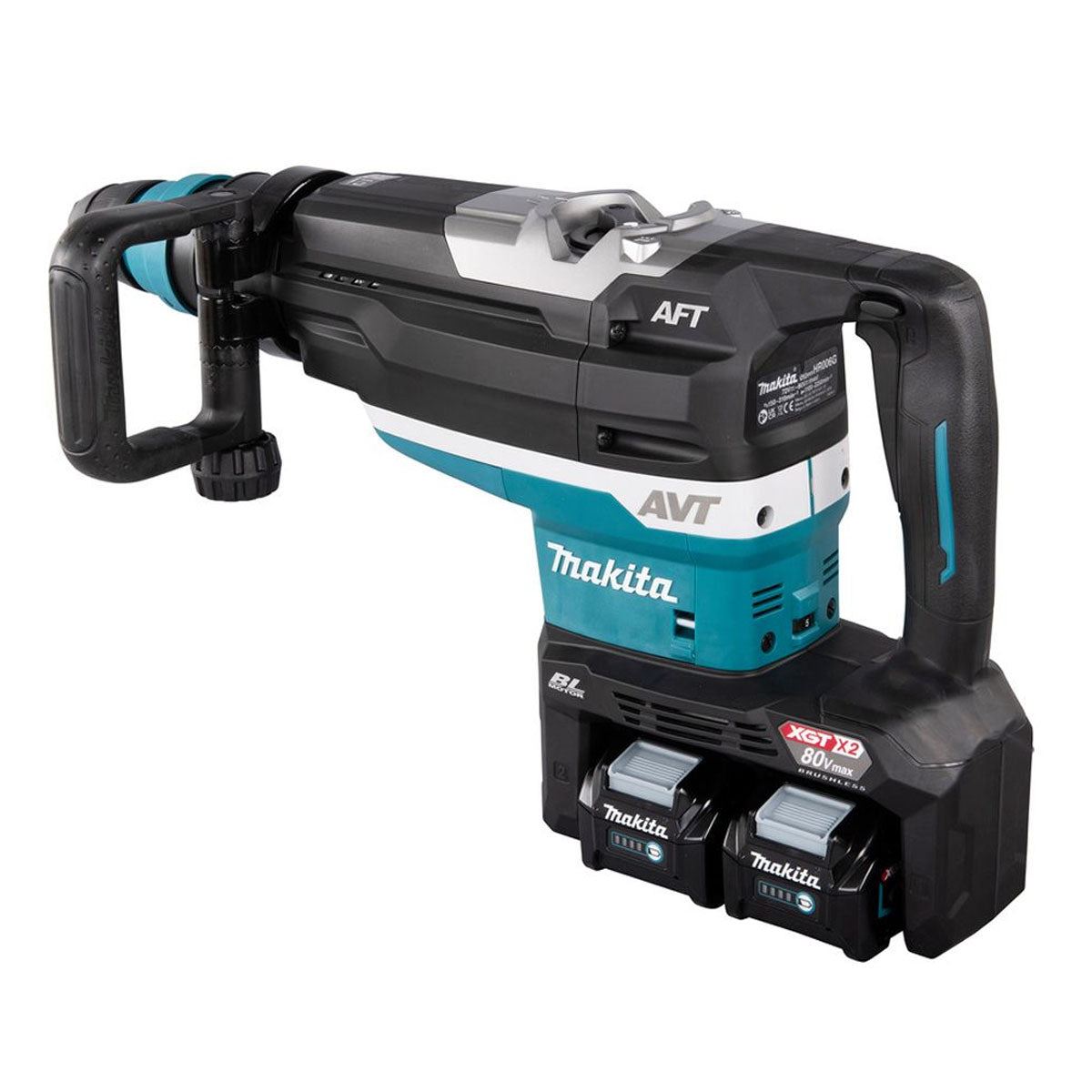 Makita HR006GD203 80V/40V XGT Brushless Demolition Hammer Drill With 2 x 2.5Ah Battery, Charger & Case