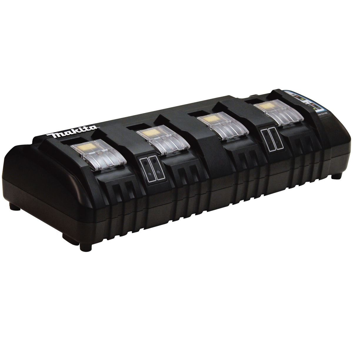 Makita DC18SF 14.4V - 18V Multi Four Port Battery Charger 240V with 4 x 9.0Ah Battery