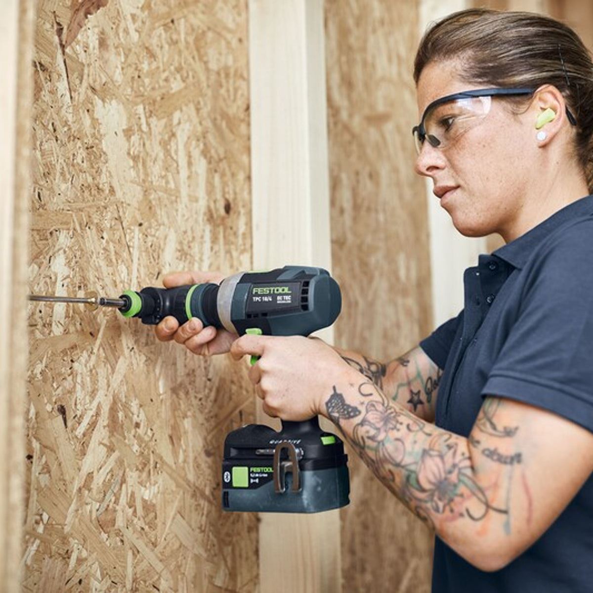 Festool TID 18 5,0/4,0-Set TPC 18/4 18V Brushless Percussion Drill & Impact Driver With 1 x 5.0Ah/4.0Ah Battery, Charger 577655