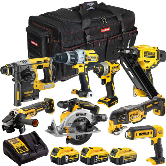 Dewalt 18V 8 Piece Combo Kit with 3 x Batteries & Charger T4TKIT-1927