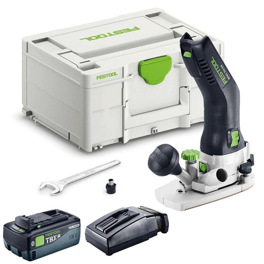 Festool MFKC 700 EB-Basic 18V Brushless Module Edge Router with 1 x 8.0Ah Battery Charger & Case