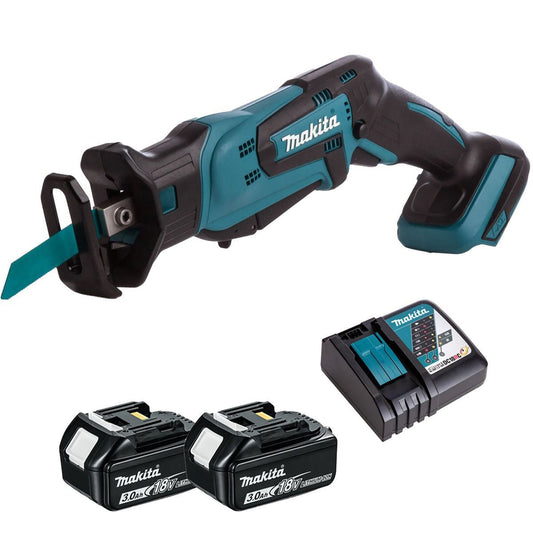 Makita DJR183Z 18V Reciprocating Saw with 2 x 3.0Ah Battery & Charger