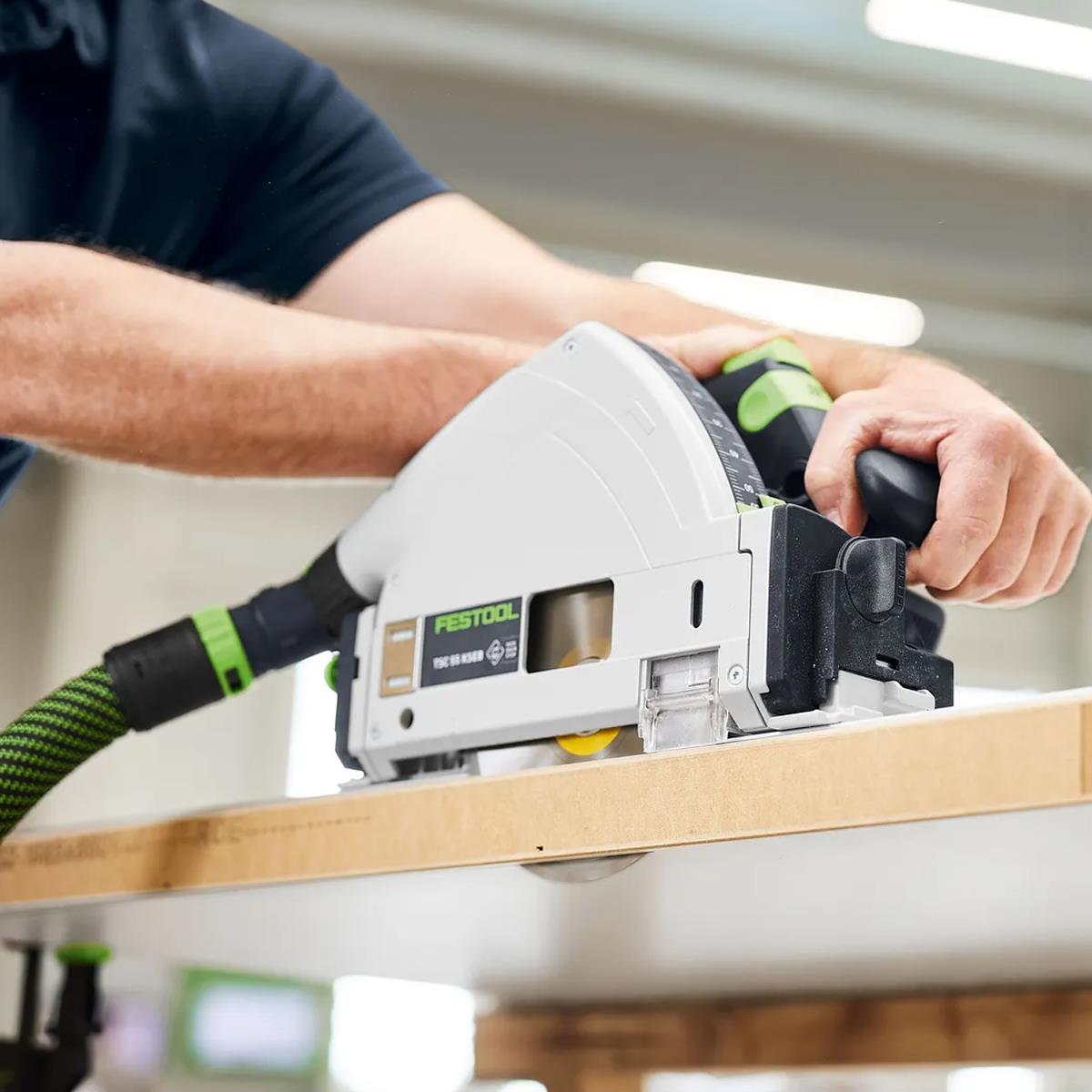 Festool TSC 55 KSEB-Basic 18V Brushless 160mm Plunge Cut Saw 577988 with 2 x 8.0Ah Battery & Guide Rail Kit Set