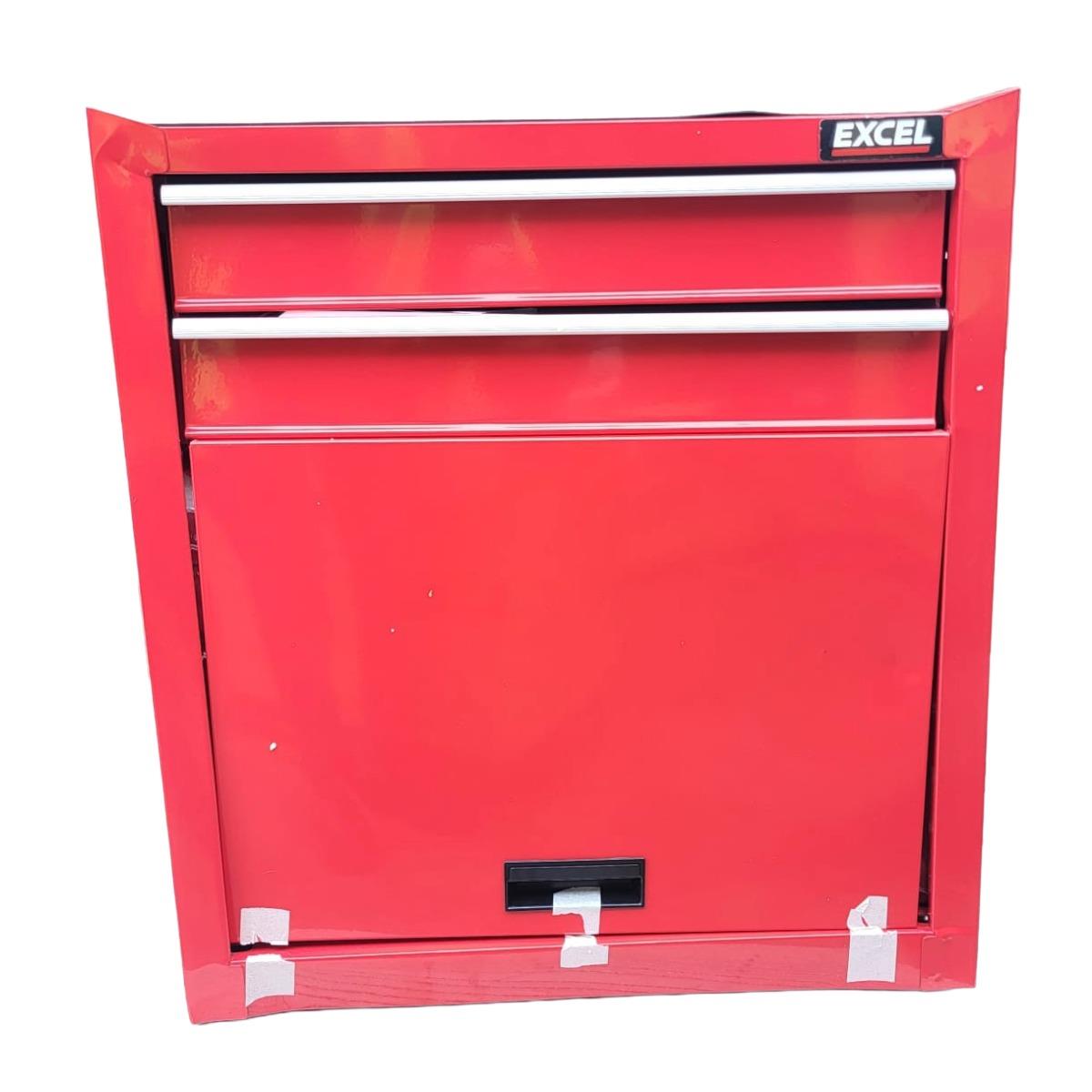 Excel Roller Tool Chest Cabinet 8 Drawers Storage Toolbox Red Item Condition Damaged Box - Collection Only