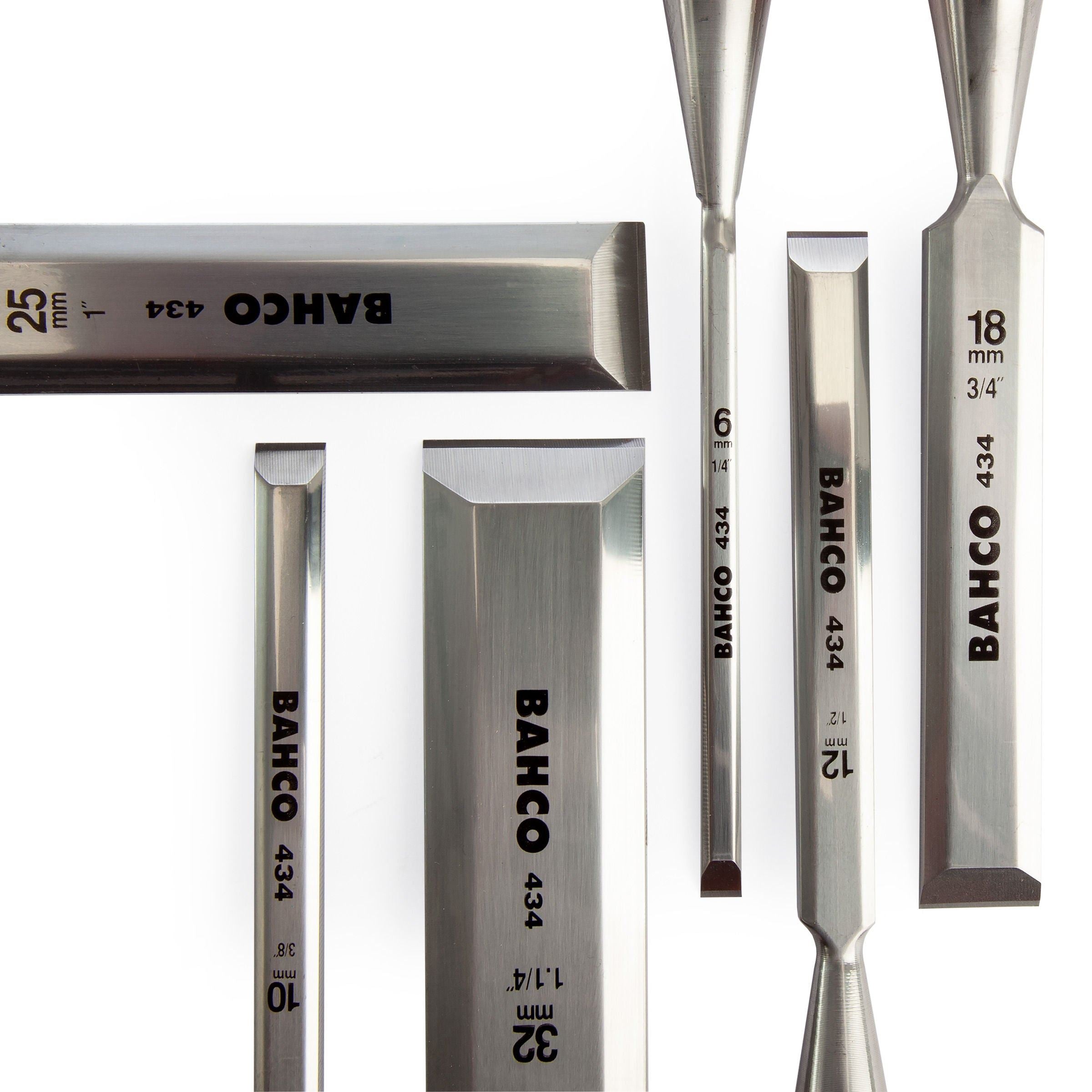 Bahco Bevel Edge Chisel Set 6 Piece BAH434S6