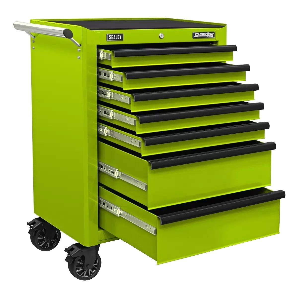 Sealey AP26479THV Rollcab 7 Drawer with Ball-Bearing Slides Green/Black