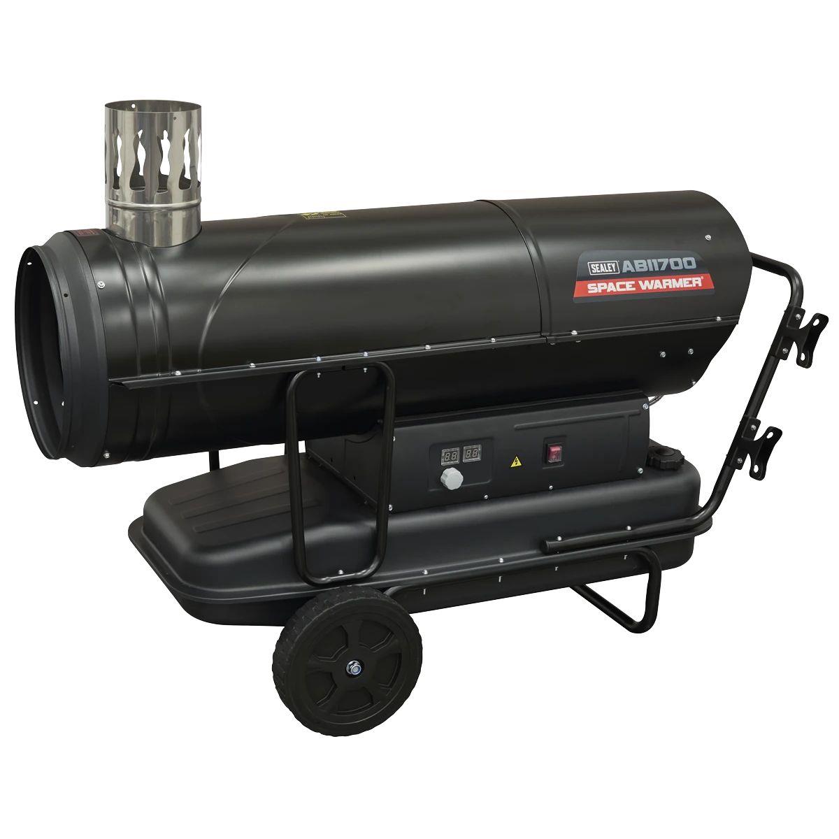 Sealey ABI1700 Space Warmer Indirect Kerosene/Diesel Heater with Wheels 230V/900W